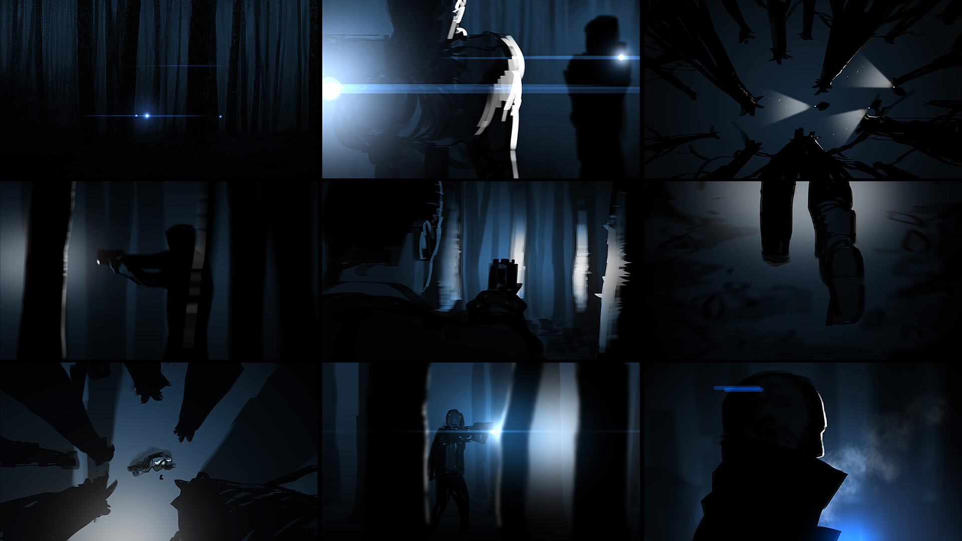 《杀手3》预告片概念原画 冷色调画风氛围阴暗(杀手3宣传视频)