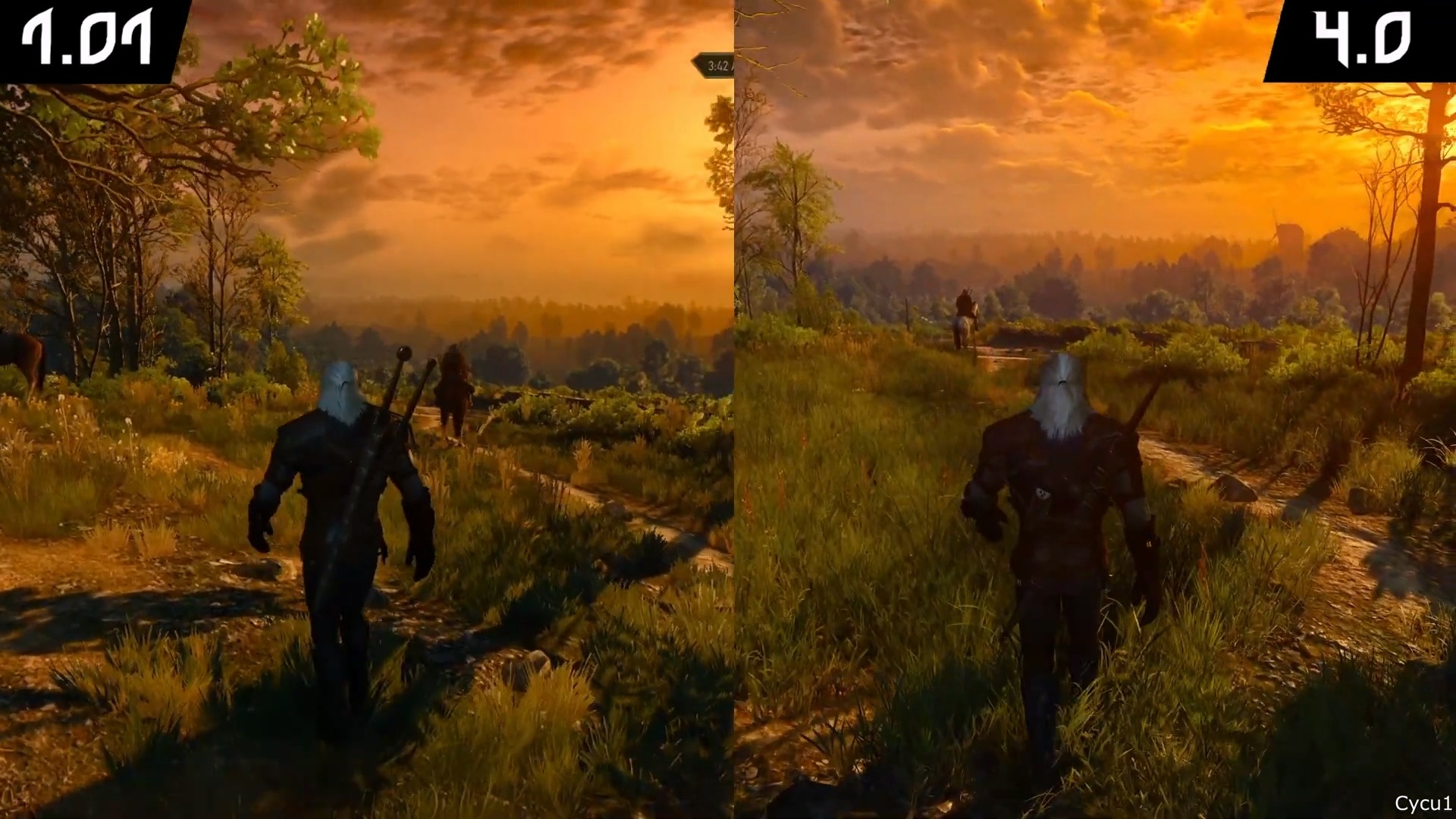 《巫师3》PC画面对比：首发版vs次世代版(巫师3各平台画质)
